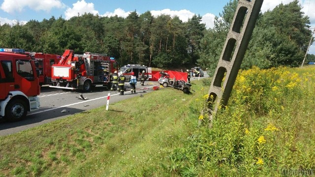 Wypadek na DK45 w Osowcu pod koniec sierpnia.