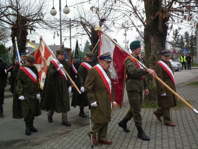 W uroczystościach wzięli udział między innymi kombatanci. 