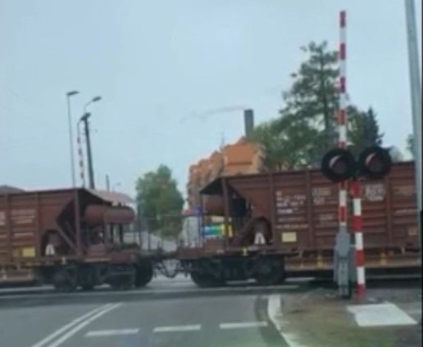 Sytuacja na przejeździe kolejowym w Węgorzynie