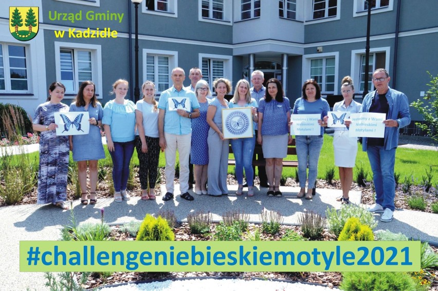 Challenge Niebieskie motyle 2021 w Ostrołęce i pow. ostrołęckim. W akcje włączają się gminy, służby mundurowe, ośrodki pomocy społecznej itp