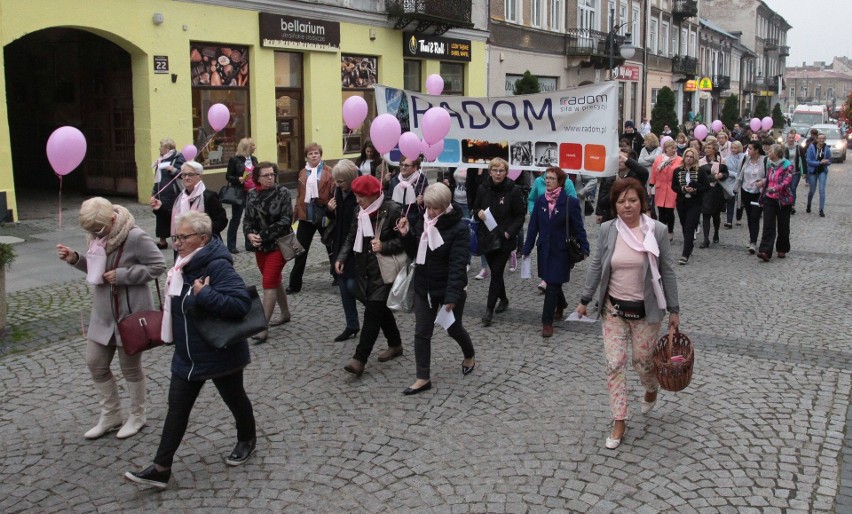 Marsz Życia i Nadziei 2017 w Radomiu. Doroczny happening poświęcony tematyce walki z rakiem piersi 