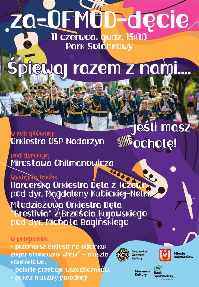 Ogólnopolski Festiwal Młodzieżowych Orkiestr Dętych w Inowrocławiu. Wystąpią zespoły z Nadarzyna, Tczewa i Brześcia Kujawskiego