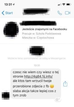 Znajomy ostrzega cię na Facebooku, że ktoś przerobił Twoje zdjęcia? Nie daj się nabrać, to może być scam!