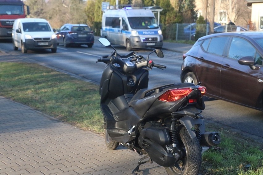 Wypadek na ul. Strachocińskiej we Wrocławiu 17.12.2020