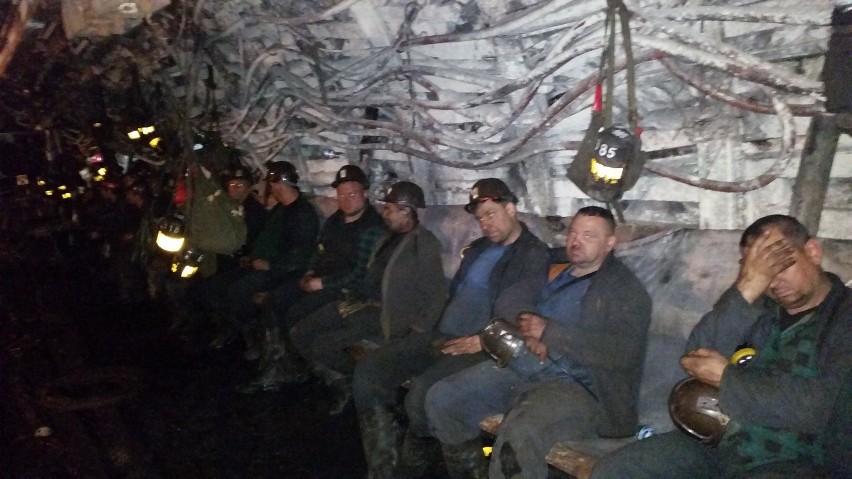 Podziemny protest w kopalni Kazimierz-Juliusz