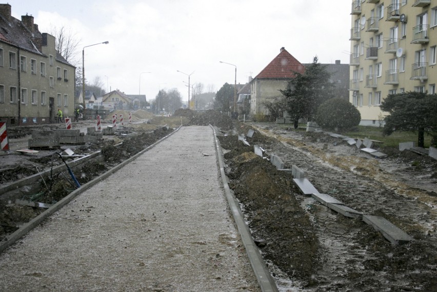 Trwa modernizacja ulicy Piłsudskiego w Słupsku (zdjęcia)