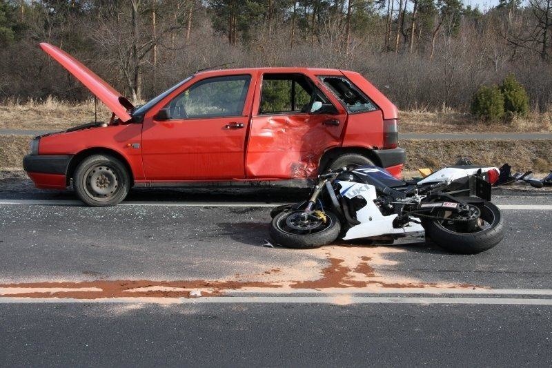 Motocyklista zostal ranny w wypadku na obwodnicy Opola....