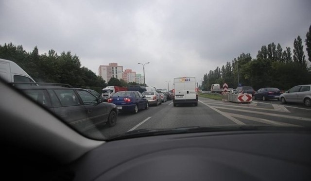 Wypadek na DK8 w Katowice