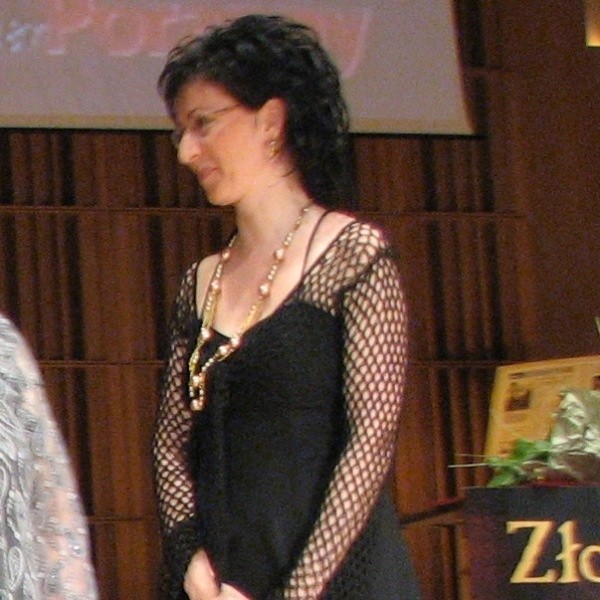Anna Kloza podczas gali w filharmonii. Dostała nagrodę w kategorii działalność społeczna.