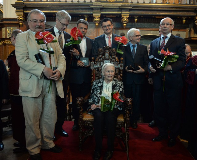 Uroczystość przyznania Medali św. Wojciecha oraz ks. Mściwoja II w Dworze Artusa w Gdańsku (9.06.2014)