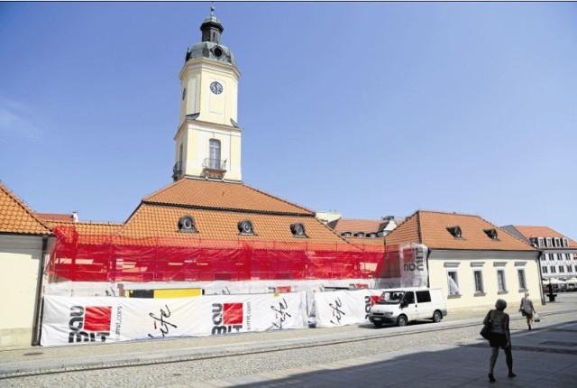 W najbliższych miesiącach zabytek musi być zasłonięty rusztowaniem i ochronnymi foliami