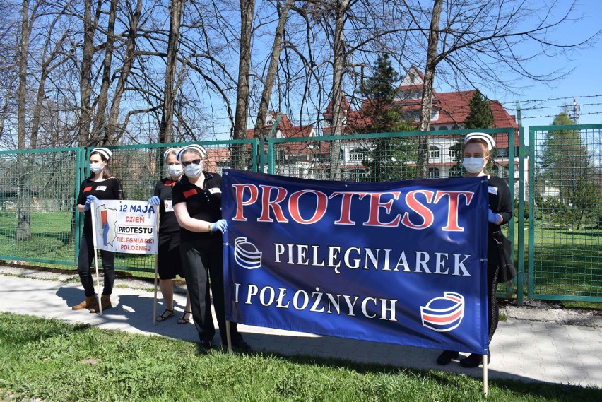 Protest pod zakopiańskimi szpitalami