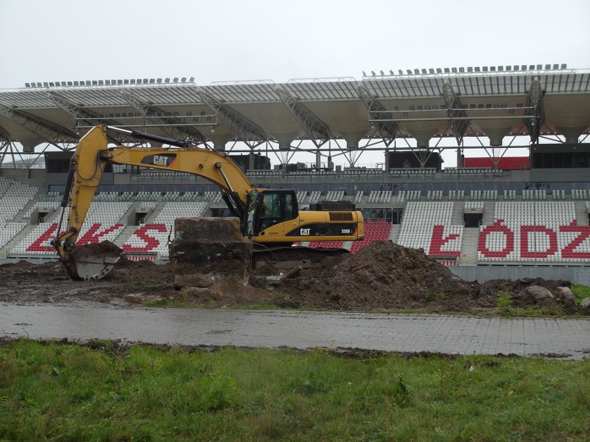 Trwa rozbudowa na stadionie ŁKS przy al. Unii. Zobacz zdjęcia