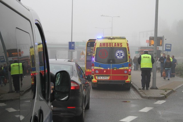 Na miejscu wtorkowej  kolizji pracowali policjanci