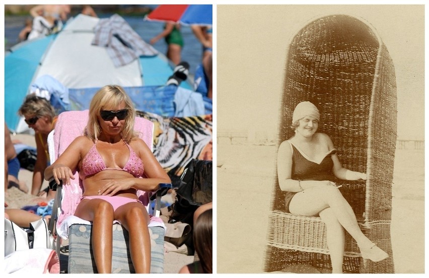 Lato, słońce i plaża w Gdyni przed wojną i dziś. Tak plażowano dawniej, tak się to robi obecnie. Zobacz, ile się zmieniło! 