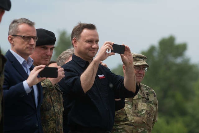 Andrzej Duda gościł w w województwie kujawsko-pomorskim również podczas międzynarodowych manewrów wojskowych Anakonda 16. 