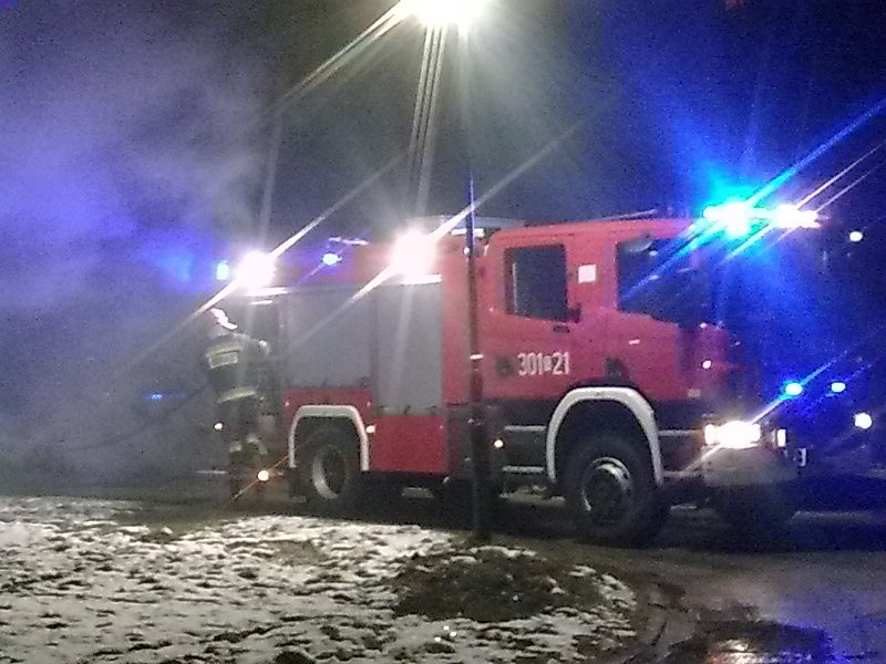 Pożar samochodu w Kielcach. Spłonęła mazda