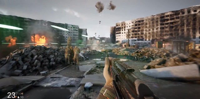 Kadr z gry "Glory to the heroes" - premiera gry komputerowej osadzonej w realiach trwającej wojny na Ukrainie już niebawem