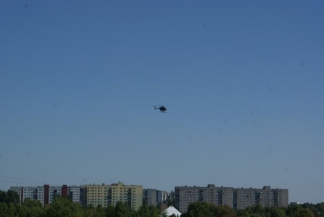 Helikopter nad Sosnowcem