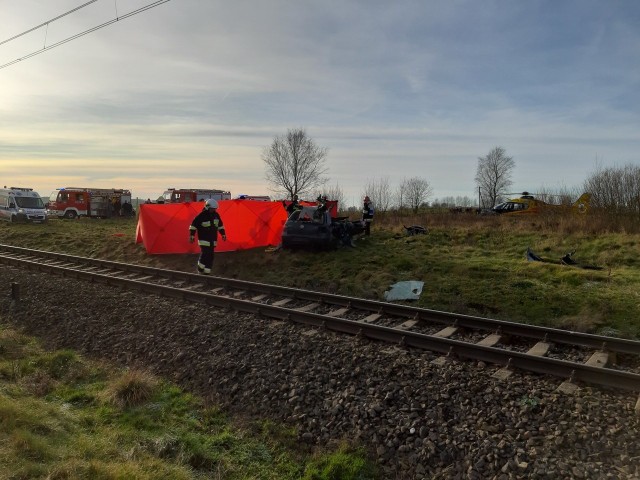 Tragiczny wypadek na torach koło Szczecinka