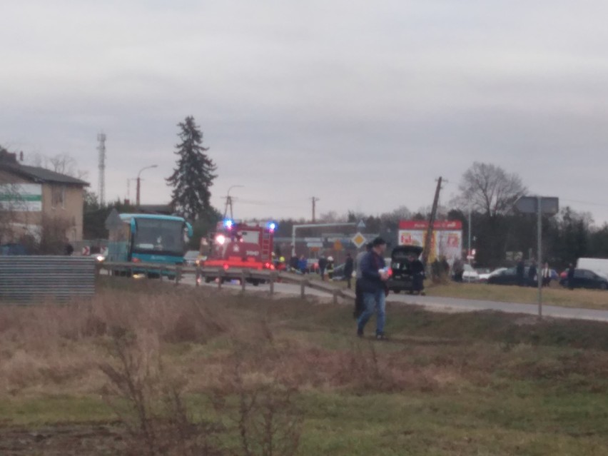 Wypadek w Złewsi Wielkiej pod Toruniem