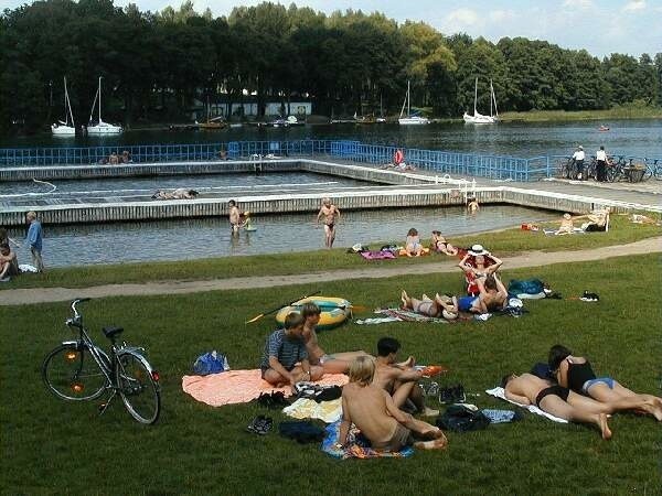 Z bezpiecznej plaży nad Kisajnem w tym roku cywile już nie skorzystają