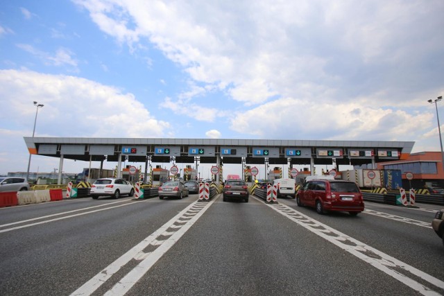 Pobór opłat na autostradzie A4.