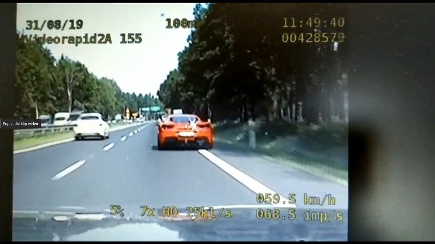 Ferrari poruszało się po DK 86 aż 177 km/h. Do akcji...