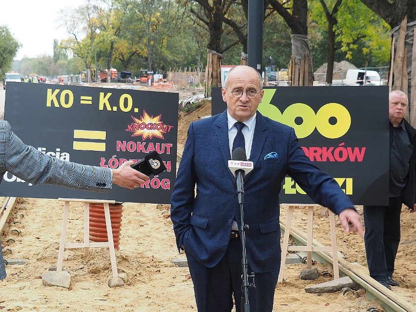600 lat korków w Łodzi" oraz "KO = K.O.", knockout - z...