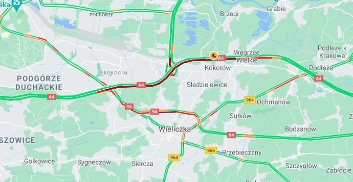 Wielki korek na autostradzie A4 w kierunku Rzeszowa. Sytuacja powtarza się codziennie w tym samym miejscu [ZDJĘCIA]