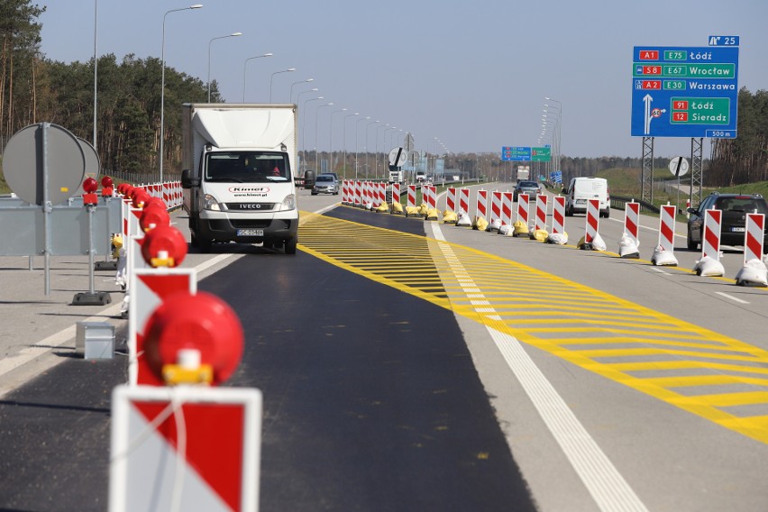 Początek przebudowy ostatniego odcinka autostrady A1 - od węzła Tuszyn w stronę Piotrkowa