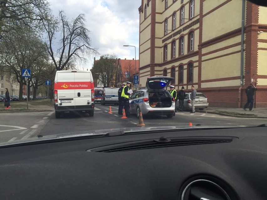 Wypadek na ul. Narutowicza w Szczecinie