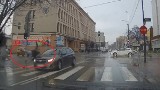Szokujące! Potrącenie mężczyzny na przejściu dla pieszych w Katowicach. Zobaczcie ku przestrodze!