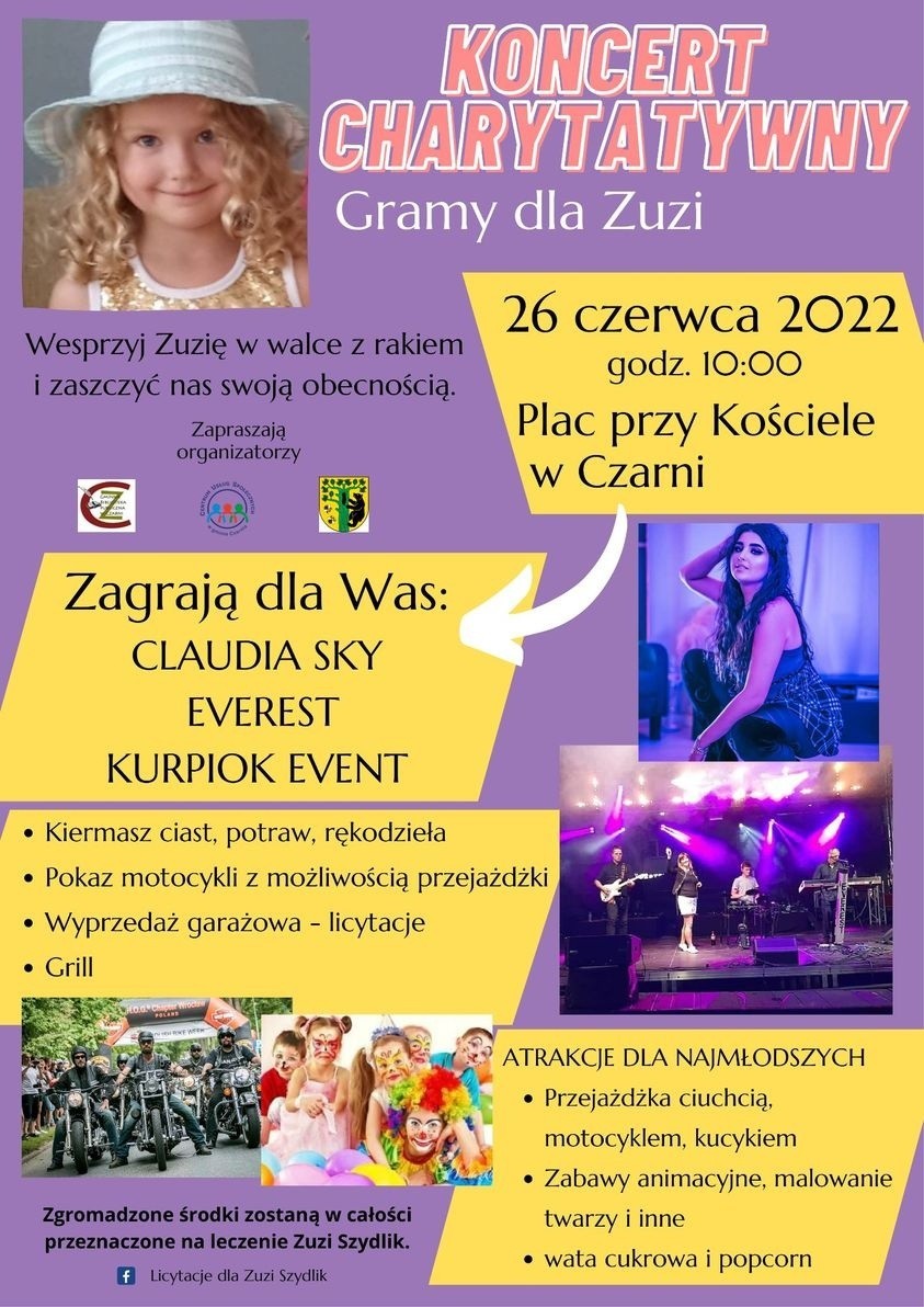 Koncert charytatywny w Czarni, pow. ostrołęcki, 26.06.2022