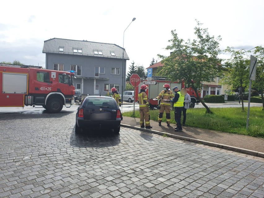 Wypadek w Białogardzie. Zderzyły się dwa auta [zdjęcia]