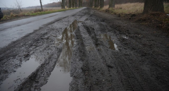 Po każdym deszczu droga była trudno do pokonania.