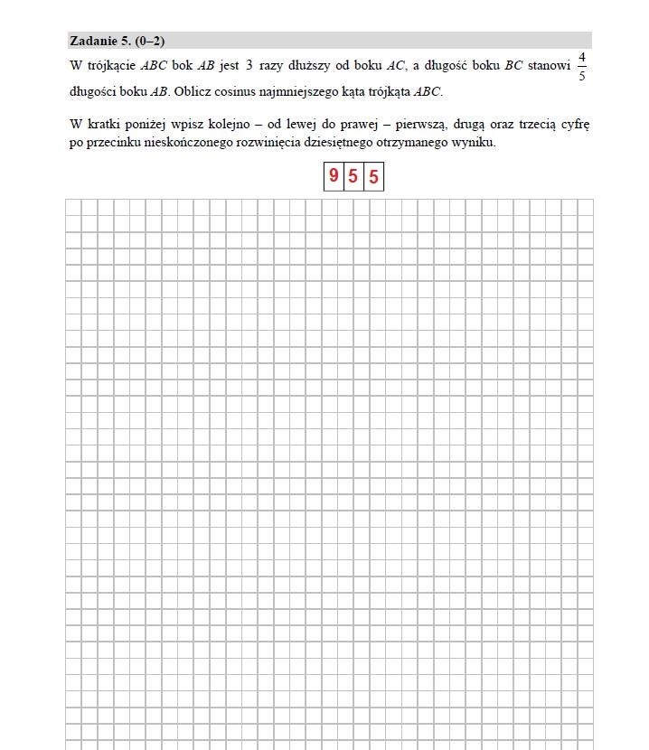 Matura  matematyka 2020 rozszerzenie. ODPOWIEDZI, ARKUSZ CKE, rozwiązania zadań. Co było na egzaminie z matematyki 15.06.2020? 