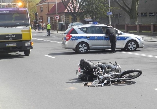 Wypadek na ul. Szczecińskiej w Stargardzie. Nie żyje motocyklista