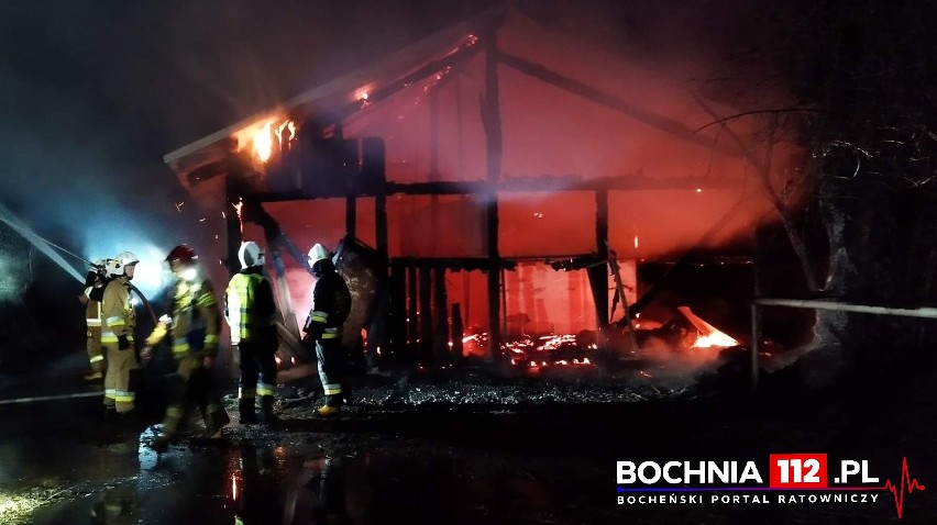 Pożar w ośrodku jeździeckim w Proszówkach, 26.10.2022