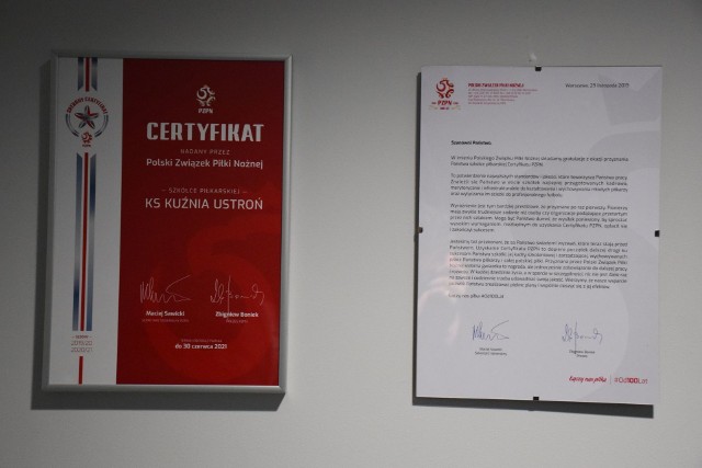 Kuźnia Ustroń otrzymała srebrną gwiazdkę Programu Certyfikacji PZPN