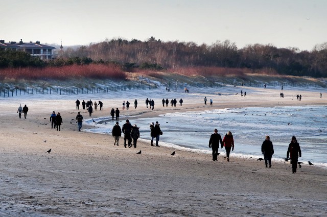 Bajkowa zima na plaży w Świnoujściu