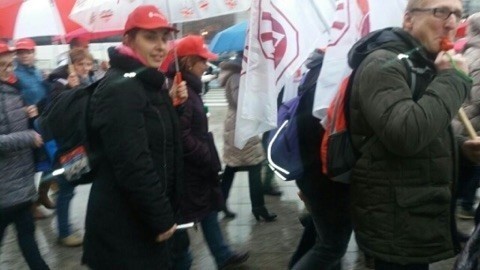Nauczyciele z Rudy Śląskiej protestowali w Warszawie przeciwko reformie szkolnictwa