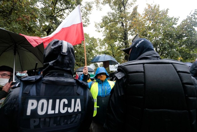 13 październik 2020. Protest rolników w Warszawie przeciwko tzw. "piatce Kaczyńskiego"