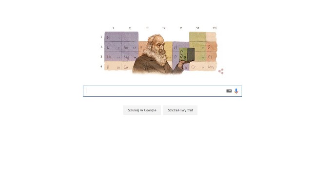 Dmitrij Mendelejew - 182. rocznica urodzin [GOOGLE DAŁO DOODLE]