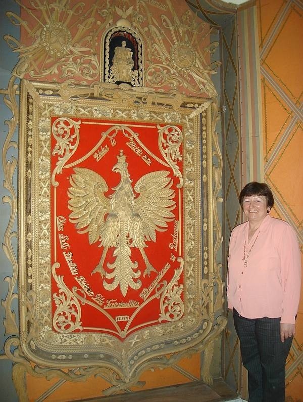Barbara Jakubiec miała teraz okazję zobaczyć rzeźbę autorstwa jej dziadka, która znajduje się w radomskim muzeum.