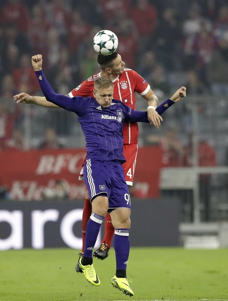 Liga Mistrzów. Bayern - Anderlecht 3:0. Lewy strzelił gola....