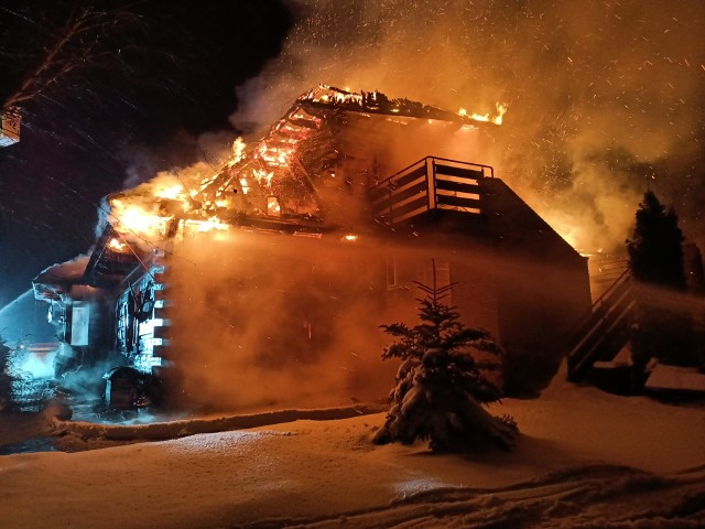 Pożar karczmy w Wielączy