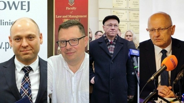 O fotel prezydenta Lublina powalczą 7 kwietnia: od lewej Robert Derewenda, Marcin Nowak, Ryszard Zajączkowski i Krzysztof Żuk
