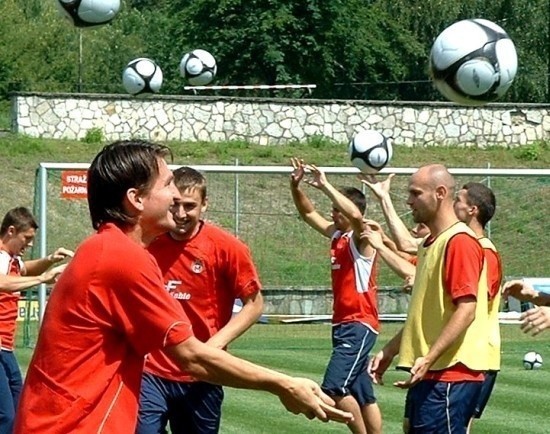 Wtorkowy trening Wisły na Stadionie Ludowym w Sosnowcu