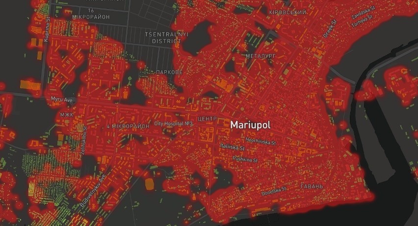 Zobacz przerażające zniszczenia Mariupola [MAPA, ZDJĘCIA]. Rosjanie zburzyli miasto o powierzchni większej niż Paryż